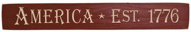 America 1776 Engraved Sign 24 x 35 - The Fox Decor